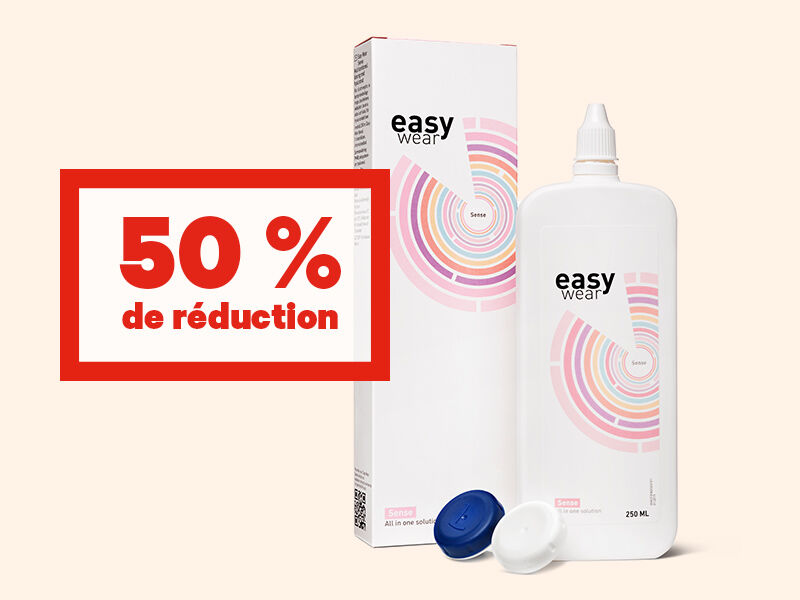 50 % de réduction sur Easy Wear Sense